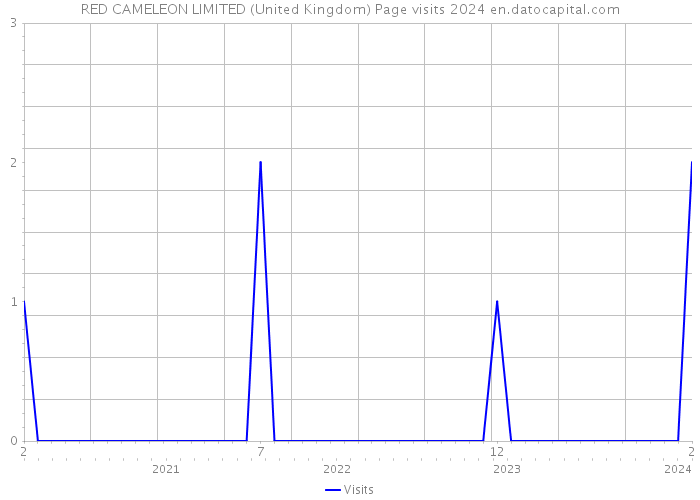 RED CAMELEON LIMITED (United Kingdom) Page visits 2024 