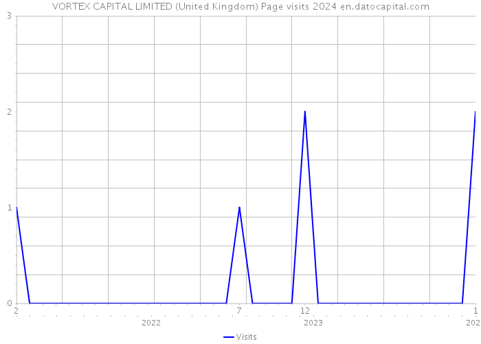 VORTEX CAPITAL LIMITED (United Kingdom) Page visits 2024 
