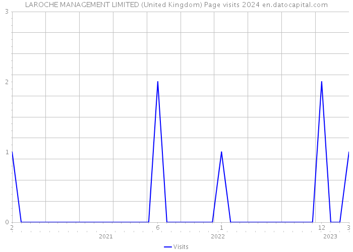 LAROCHE MANAGEMENT LIMITED (United Kingdom) Page visits 2024 