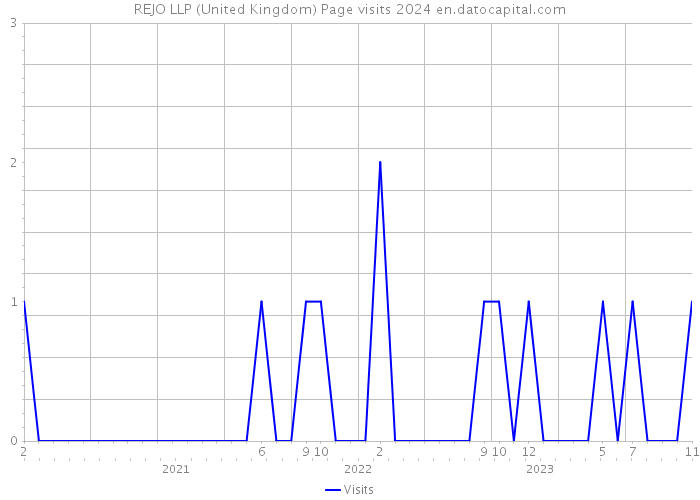 REJO LLP (United Kingdom) Page visits 2024 