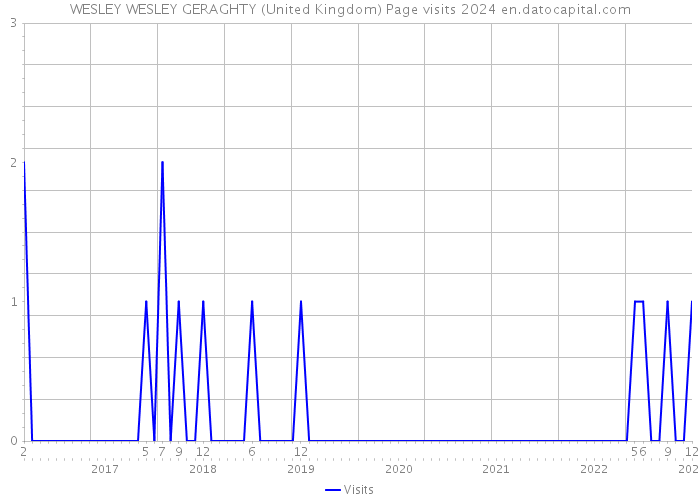 WESLEY WESLEY GERAGHTY (United Kingdom) Page visits 2024 