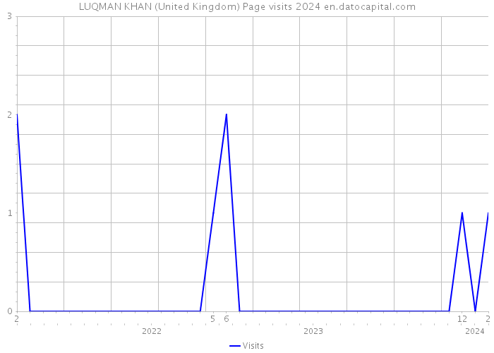 LUQMAN KHAN (United Kingdom) Page visits 2024 