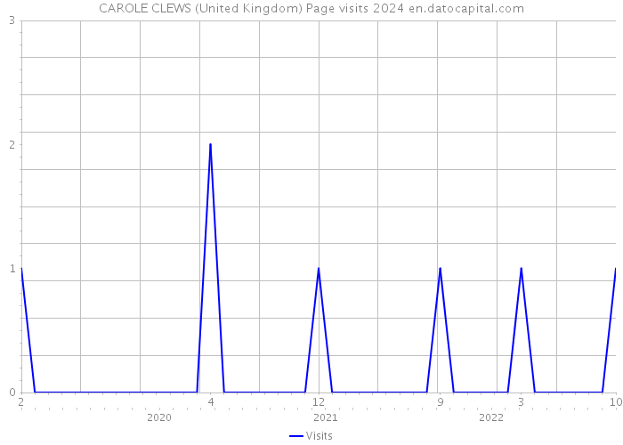 CAROLE CLEWS (United Kingdom) Page visits 2024 