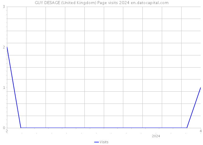 GUY DESAGE (United Kingdom) Page visits 2024 