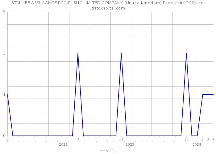 STM LIFE ASSURANCE PCC PUBLIC LIMITED COMPANY (United Kingdom) Page visits 2024 
