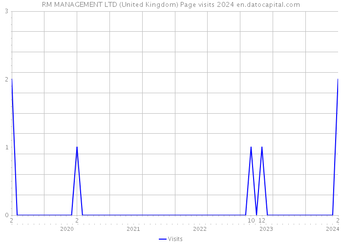 RM MANAGEMENT LTD (United Kingdom) Page visits 2024 
