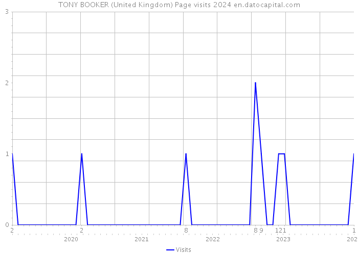 TONY BOOKER (United Kingdom) Page visits 2024 