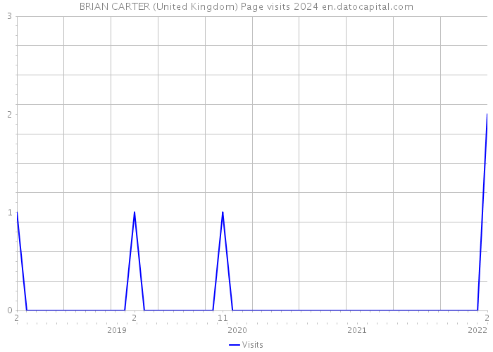 BRIAN CARTER (United Kingdom) Page visits 2024 