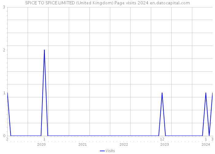 SPICE TO SPICE LIMITED (United Kingdom) Page visits 2024 