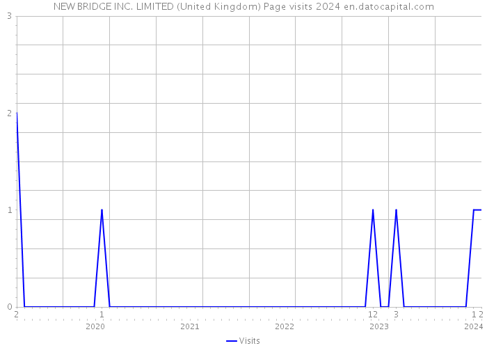 NEW BRIDGE INC. LIMITED (United Kingdom) Page visits 2024 