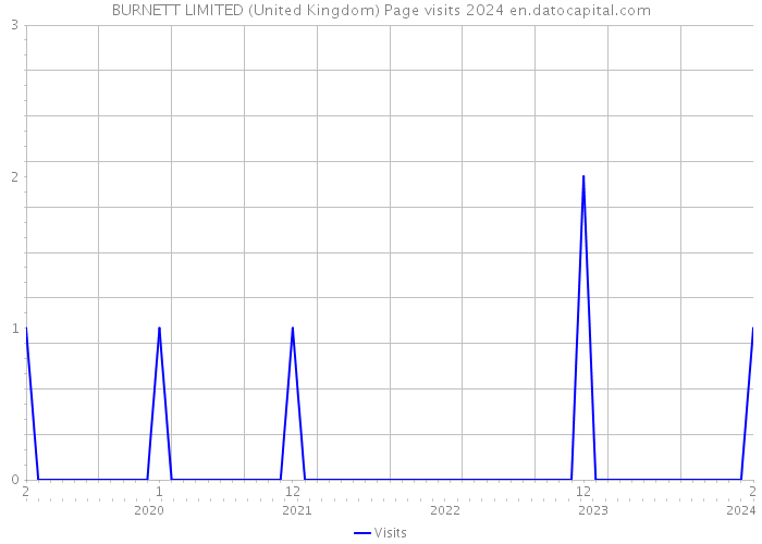 BURNETT LIMITED (United Kingdom) Page visits 2024 
