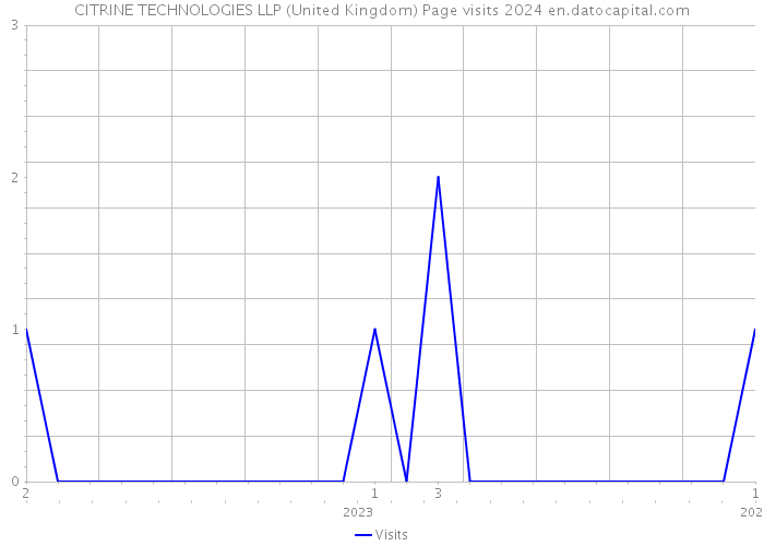 CITRINE TECHNOLOGIES LLP (United Kingdom) Page visits 2024 