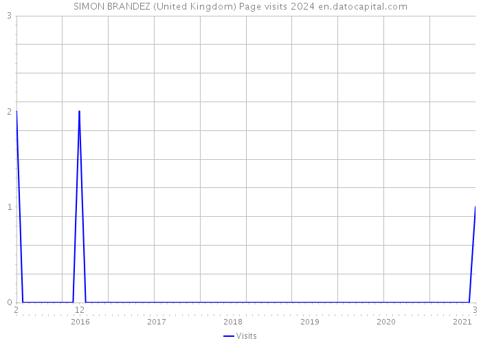 SIMON BRANDEZ (United Kingdom) Page visits 2024 
