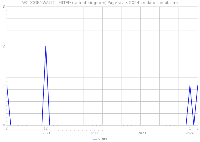 WG (CORNWALL) LIMITED (United Kingdom) Page visits 2024 