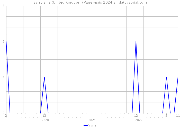 Barry Zins (United Kingdom) Page visits 2024 