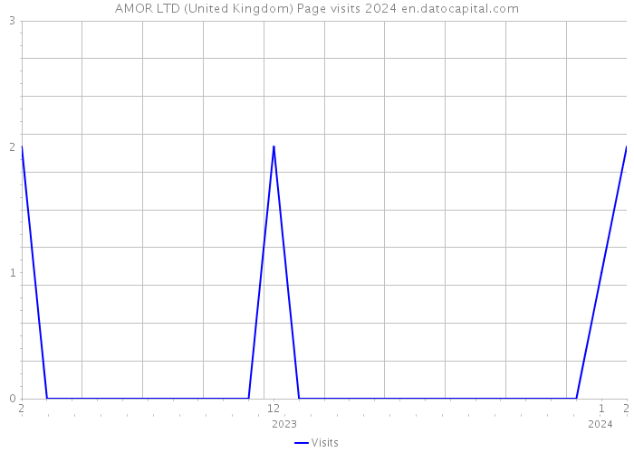 AMOR LTD (United Kingdom) Page visits 2024 