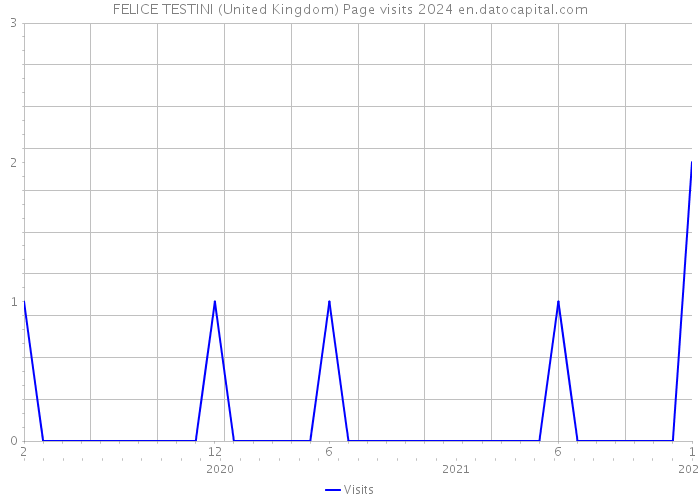 FELICE TESTINI (United Kingdom) Page visits 2024 