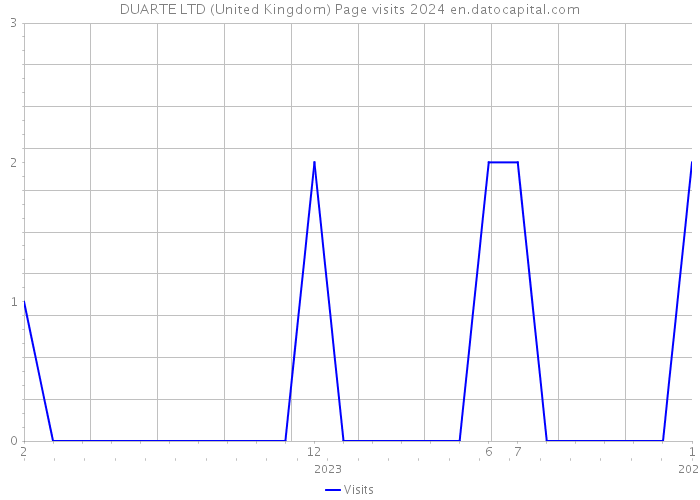 DUARTE LTD (United Kingdom) Page visits 2024 