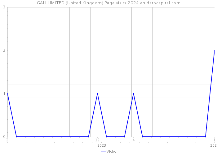 GALI LIMITED (United Kingdom) Page visits 2024 