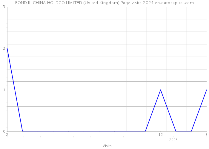 BOND III CHINA HOLDCO LIMITED (United Kingdom) Page visits 2024 