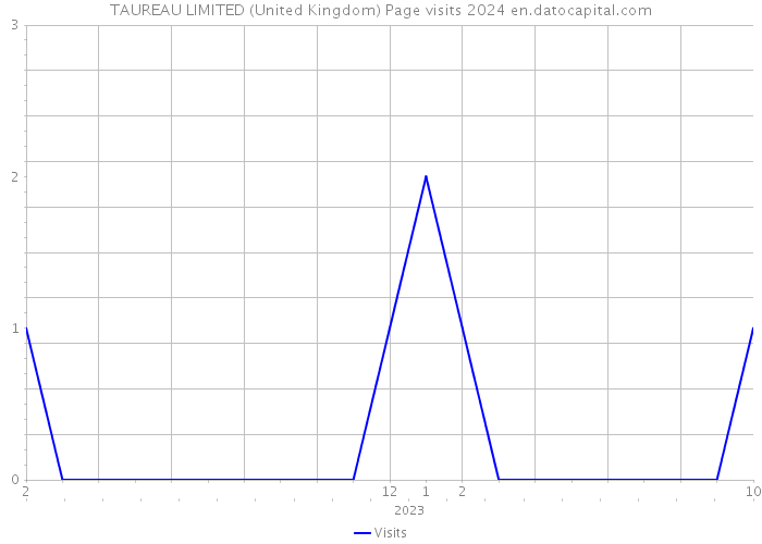TAUREAU LIMITED (United Kingdom) Page visits 2024 