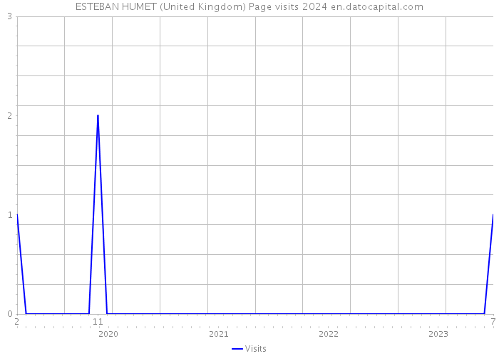 ESTEBAN HUMET (United Kingdom) Page visits 2024 