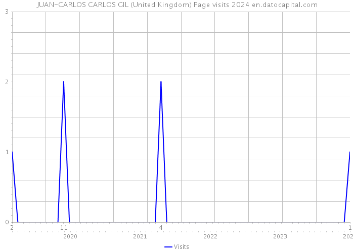 JUAN-CARLOS CARLOS GIL (United Kingdom) Page visits 2024 
