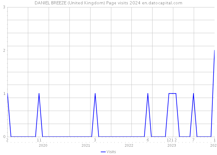 DANIEL BREEZE (United Kingdom) Page visits 2024 