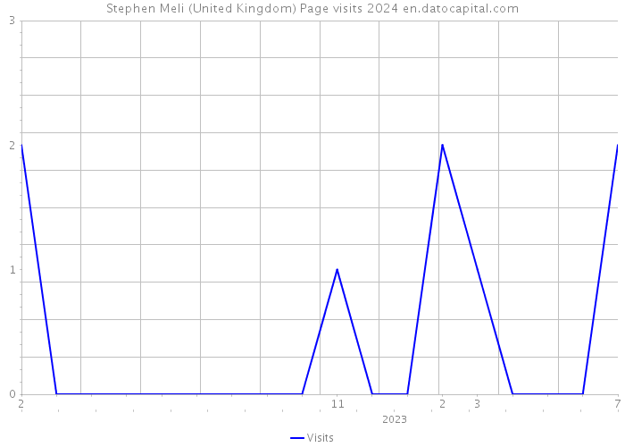 Stephen Meli (United Kingdom) Page visits 2024 