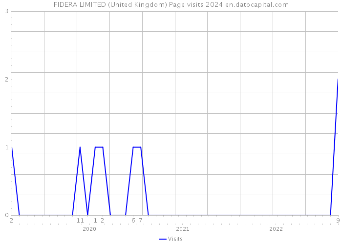 FIDERA LIMITED (United Kingdom) Page visits 2024 