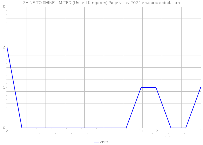 SHINE TO SHINE LIMITED (United Kingdom) Page visits 2024 