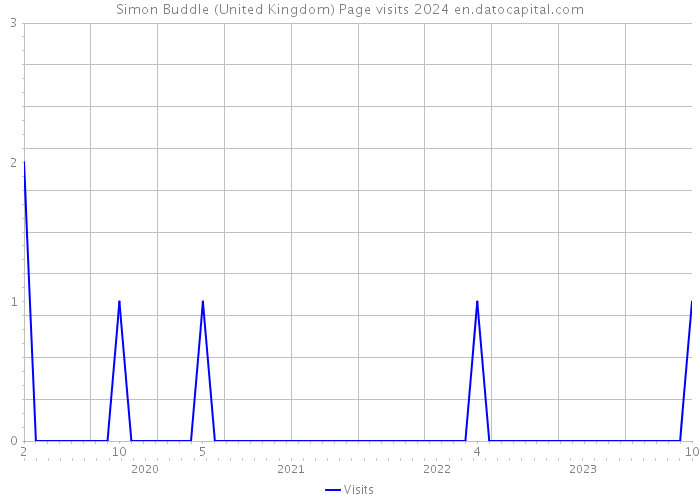 Simon Buddle (United Kingdom) Page visits 2024 