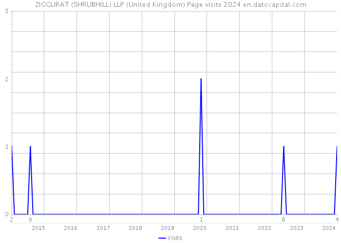 ZIGGURAT (SHRUBHILL) LLP (United Kingdom) Page visits 2024 