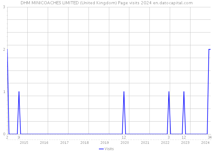 DHM MINICOACHES LIMITED (United Kingdom) Page visits 2024 