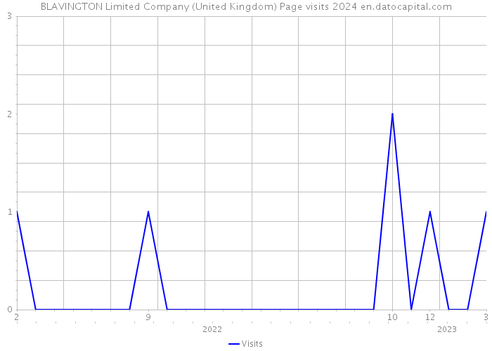 BLAVINGTON Limited Company (United Kingdom) Page visits 2024 