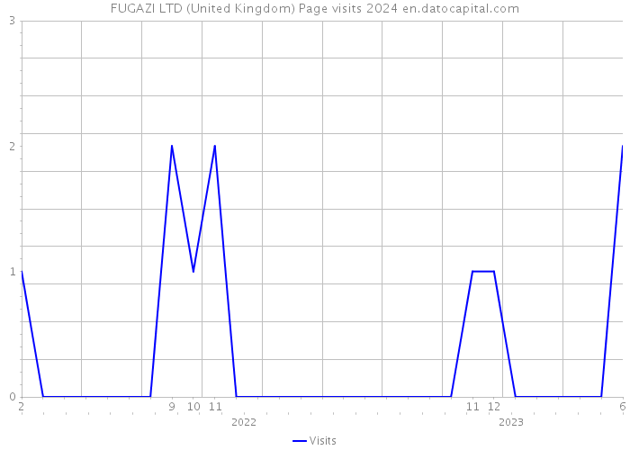 FUGAZI LTD (United Kingdom) Page visits 2024 