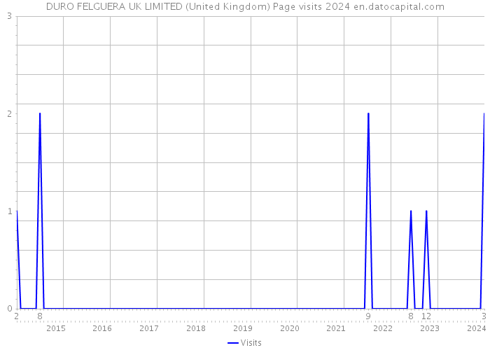 DURO FELGUERA UK LIMITED (United Kingdom) Page visits 2024 