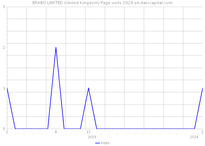 BRABO LIMITED (United Kingdom) Page visits 2024 