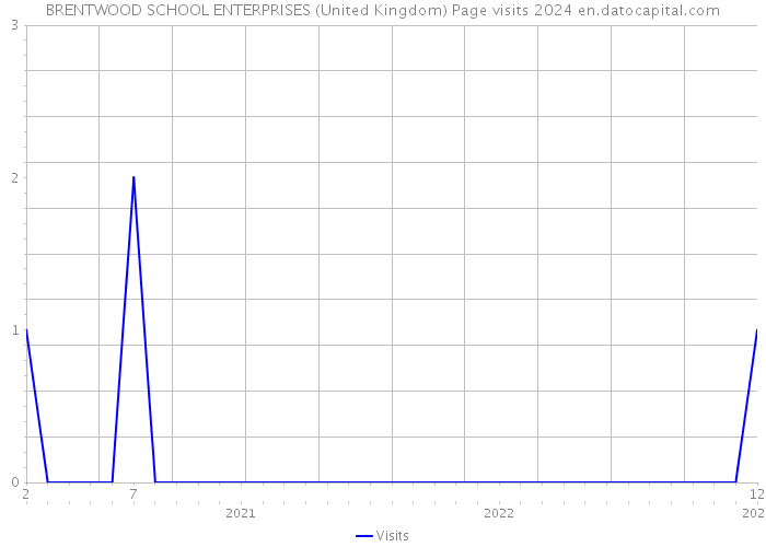 BRENTWOOD SCHOOL ENTERPRISES (United Kingdom) Page visits 2024 