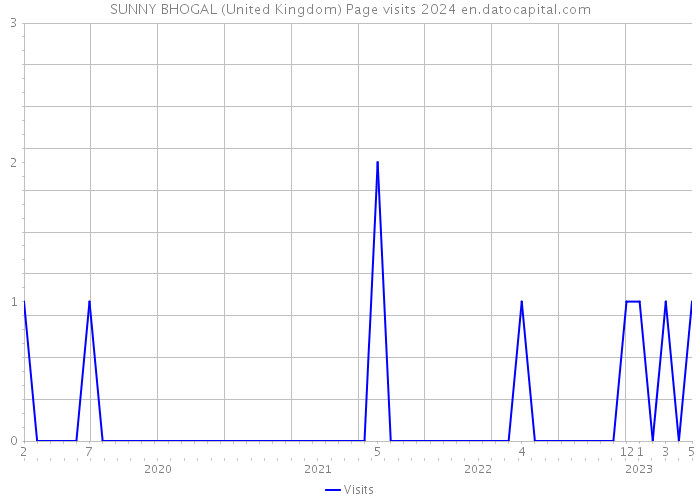 SUNNY BHOGAL (United Kingdom) Page visits 2024 