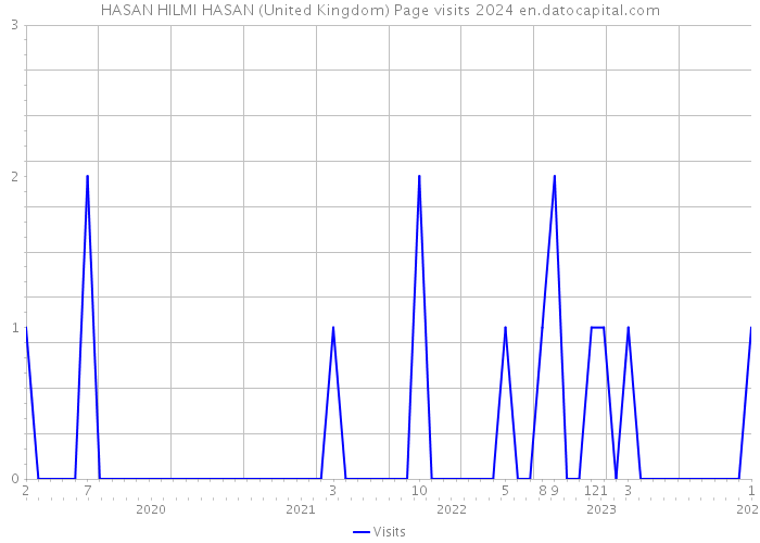 HASAN HILMI HASAN (United Kingdom) Page visits 2024 