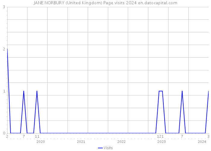 JANE NORBURY (United Kingdom) Page visits 2024 
