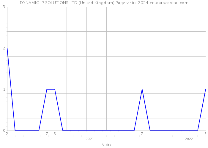 DYNAMIC IP SOLUTIONS LTD (United Kingdom) Page visits 2024 