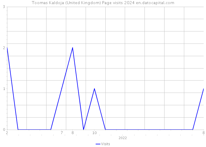 Toomas Kaldoja (United Kingdom) Page visits 2024 