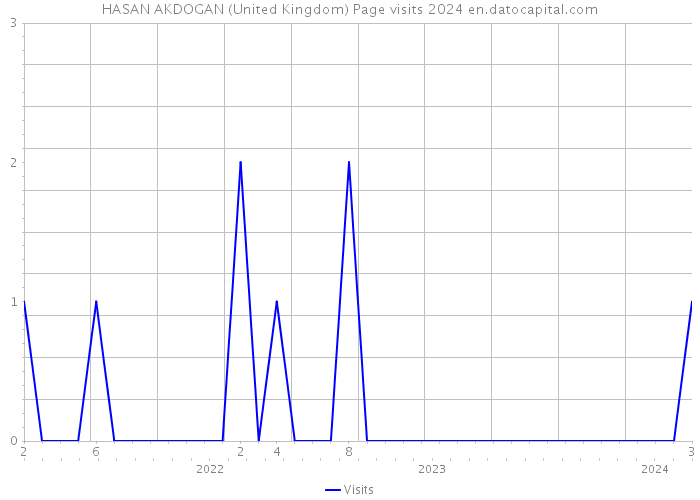 HASAN AKDOGAN (United Kingdom) Page visits 2024 
