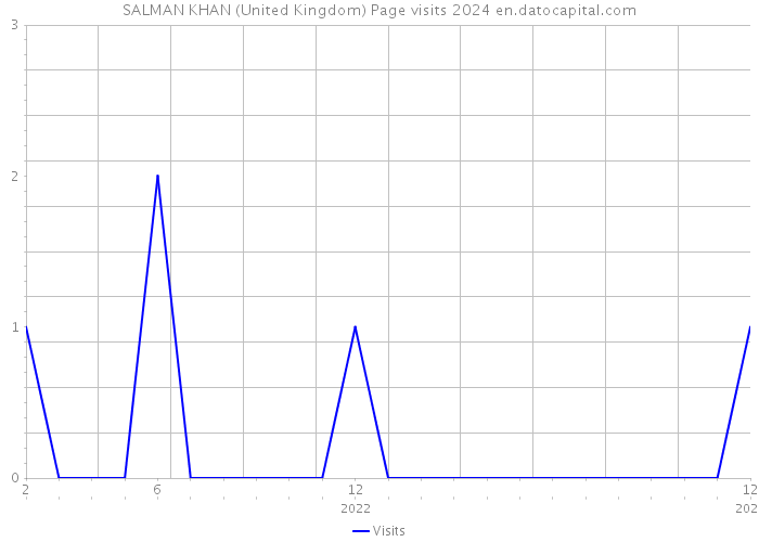 SALMAN KHAN (United Kingdom) Page visits 2024 