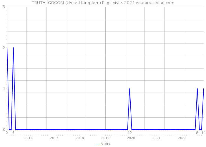TRUTH IGOGORI (United Kingdom) Page visits 2024 