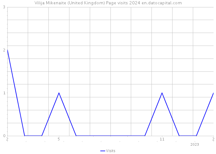 Vilija Mikenaite (United Kingdom) Page visits 2024 