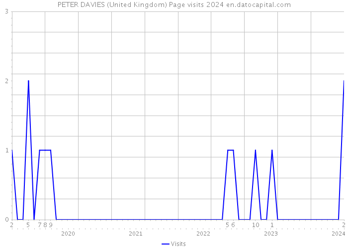 PETER DAVIES (United Kingdom) Page visits 2024 