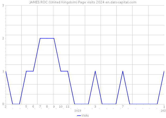 JAMES ROC (United Kingdom) Page visits 2024 